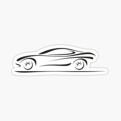 Item preview, Sports Car Silhouette  Die Cut Vinyl Decal