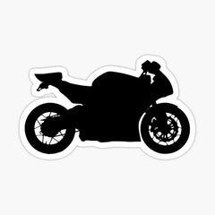 biker, motorcycle grunge vector Die Cut Vinyl Decal