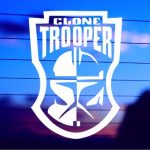 close up star wars clone trooper vinyl sticker