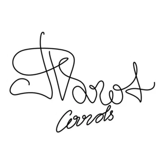 Tarot Cards, Hand Drawn Lettering Sticker Die Cut Vinyl Decal