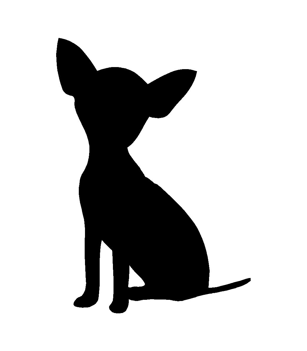 teacup‑chihuahua‑vinyl‑decal black die cut decal for vehicle windows laptops