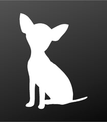 teacup‑chihuahua‑vinyl‑decal white waterproof for cars trucks laptops