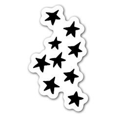A group of cute hand drawn  Die Cut Vinyl Decal