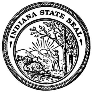 The Seal Of The State Of Indiana Die Cut Vinyl Decal