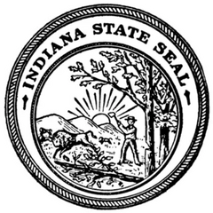 The Seal Of The State Of Indiana Die Cut Vinyl Decal