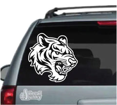 Car Stickers POWERFUL TIGER HEAD Vinyl Decals Motorcycle Decoration Accessories Waterproof Sunscreen Cover Scratches PVC,30CM Die Cut Vinyl Decal