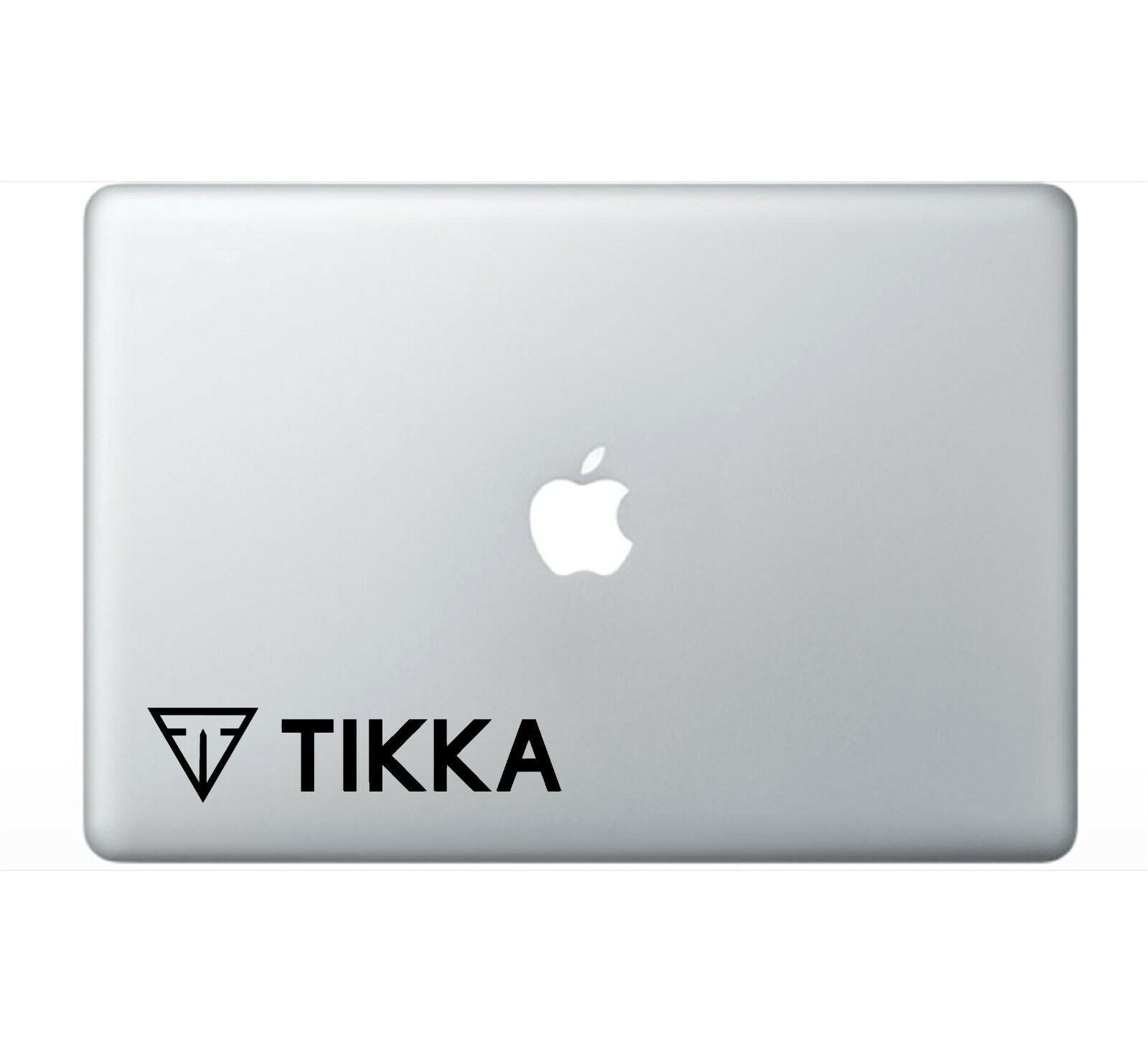 tikka‑emblem‑vinyl‑sticker applied on car window outdoor waterproof