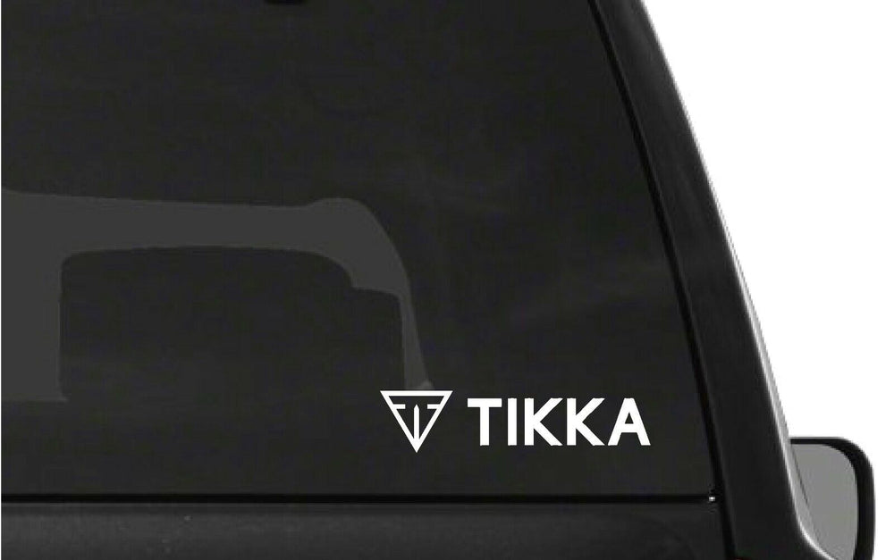 tikka‑emblem‑vinyl‑sticker size options for cars trucks laptops