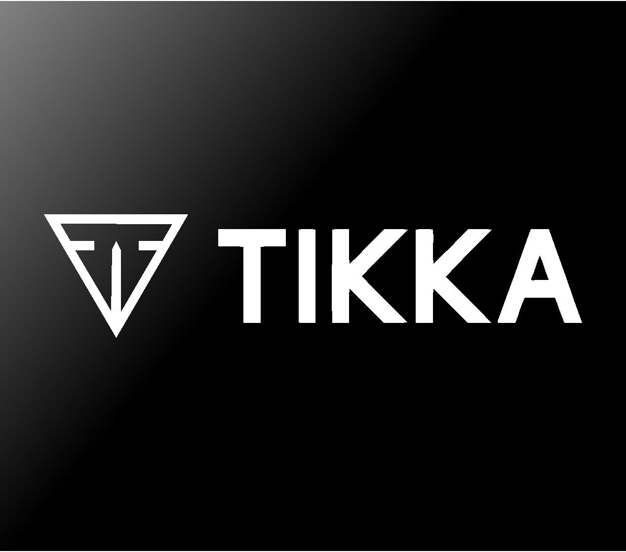 tikka‑emblem‑vinyl‑sticker white waterproof for cars trucks laptops