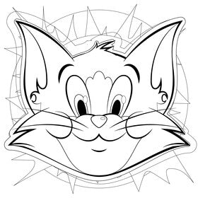 Tom, tom and jerry drawing black and white  Die Cut Vinyl Decal