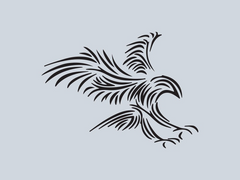 Tribal Eagle Car Die Cut Vinyl Decal