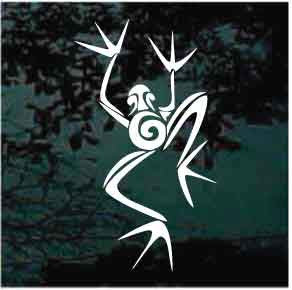 Tribal Frog Decals | Die Cut Vinyl Decal