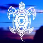 Tribal Turtle Vinyl Decal