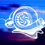 Turbo Snail JDM vinyl die cut decal for cars trucks laptops windows