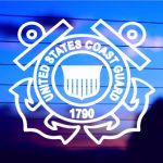 U.S. Coast Guard vinyl die cut decal for cars trucks laptops windows