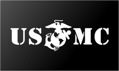 usmc‑military‑vinyl‑decal white waterproof for cars trucks laptops