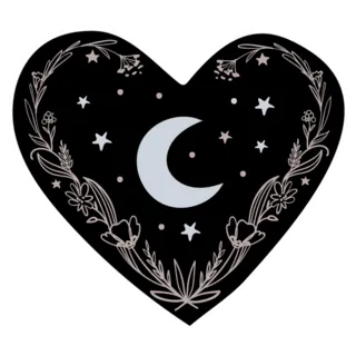 Vintage Boho Celestial Heart Sticker Die Cut Vinyl Decal