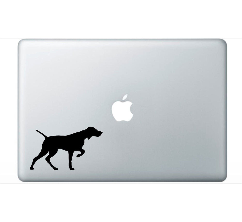 vizsla‑dog‑vinyl‑sticker applied on car window outdoor waterproof