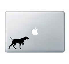 vizsla‑dog‑vinyl‑sticker applied on car window outdoor waterproof
