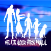 We Ate Your Stick Family Decal