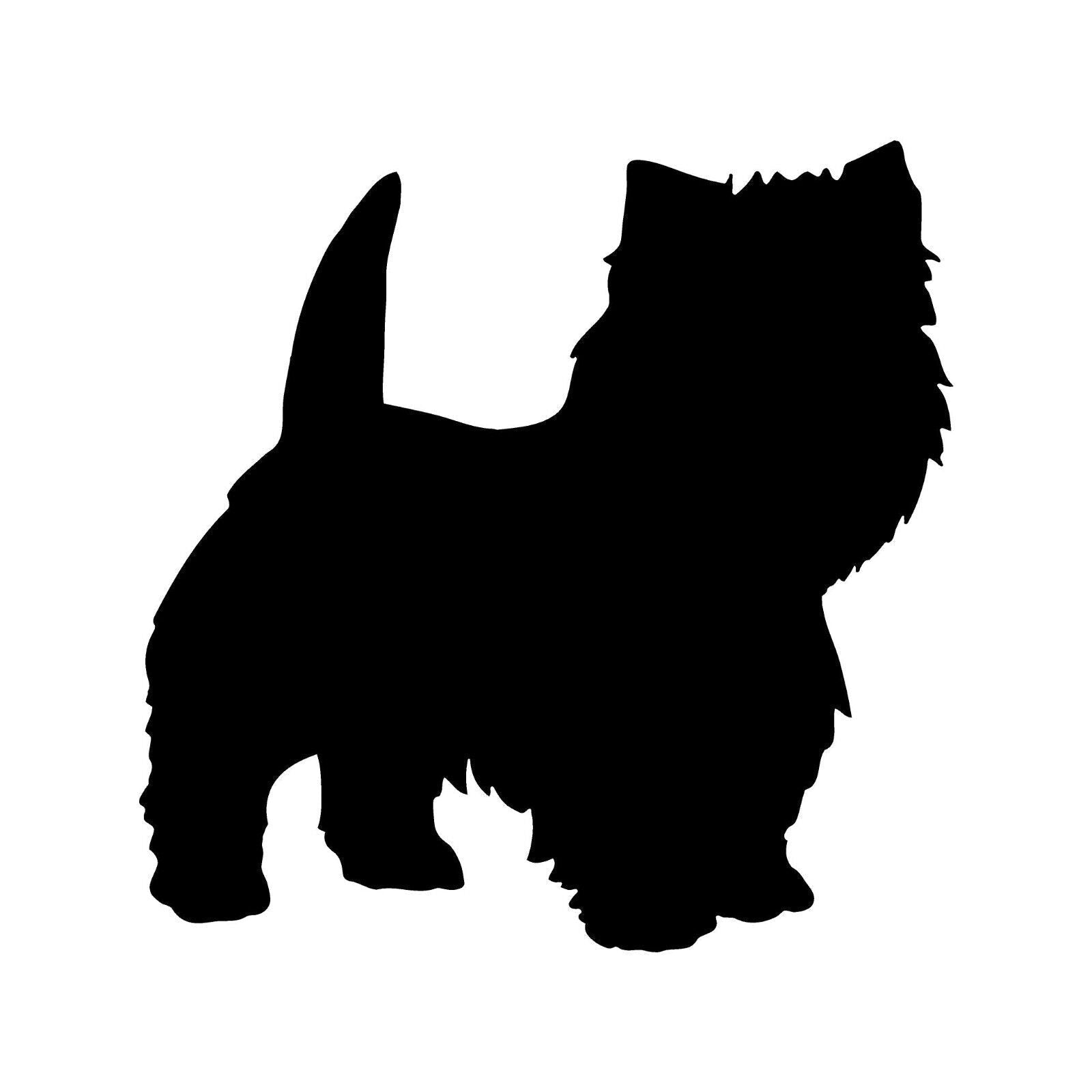 west highland white terrier vinyl decal black die-cut dog silhouette sticker for cars trucks windows laptops