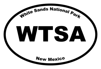 Sands National Park Oval Sticker Die Cut Vinyl Decal