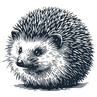 Wild Hedgehog Sketch Sticker Die Cut Vinyl Decal