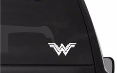 wonder-woman-symbol-vinyl-sticker size options for cars trucks laptops