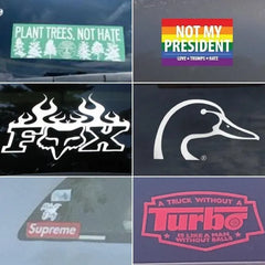 r/regularcarreviews - PLANT TREES. NOT HATE NOT MY PRESIDENT LOVE Die Cut Vinyl Decal